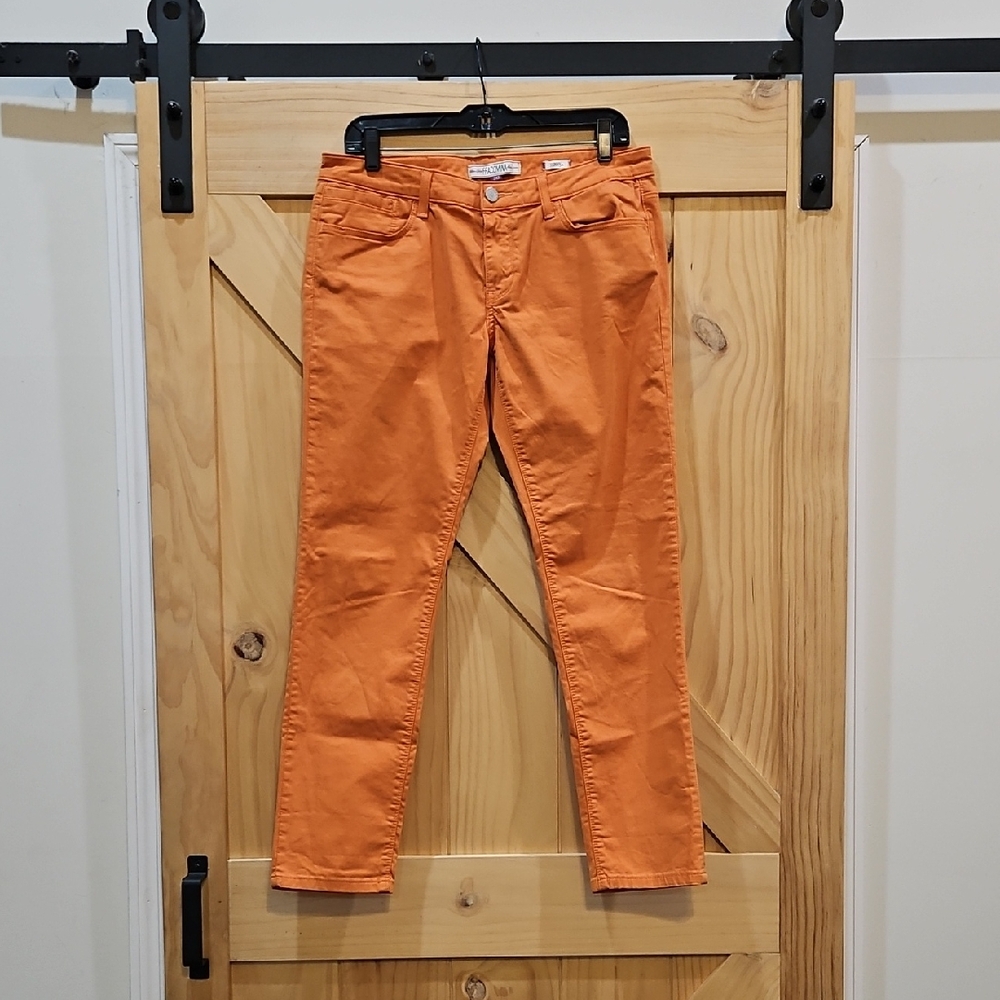 Fracomina | Orange Skinny Fit Pants | Size 30